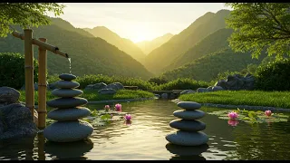 Beautiful Relaxing Flute - Meditation Music, Deep Sleeping Music, Eliminate Stress - Water Sound.