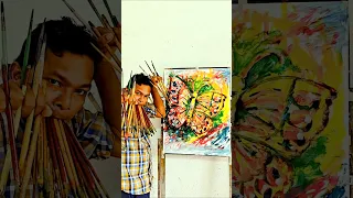 ৫০ টি তুলি ধরে প্রজাপতি আঁকার অসাধারণ টেকনিক #butterfly #artist #art #artwork #viral #shorts