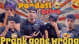 Mid night prank🔞 on pondati🤣 but she cried🥵 #funnyvlog #blackbeescouple #prankvideo