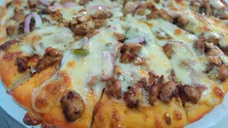 Maldivian style spicy chicken pizza🍕tip in the description