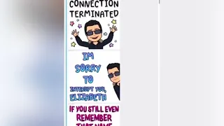 FNAF connection terminated but it’s Snapchat stickers