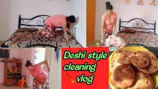 🌟बिहारी Style आलू की कचौरी || Indian Mom Deshi style cleaning vlog 🧹