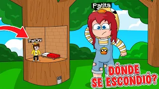 🌳 ¡NOS ESCONDEMOS DENTRO DE UN ÁRBOL DE MINECRAFT! 🌳 - MrOni x Patita SE HACEN PEQUEÑITOS 🐜