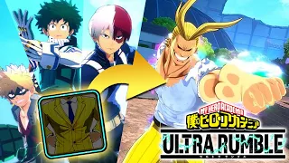 COMO DESBLOQUEAR TODOS LOS PERSONAJES y SKINS DE MY HERO ULTRA RUMBLE