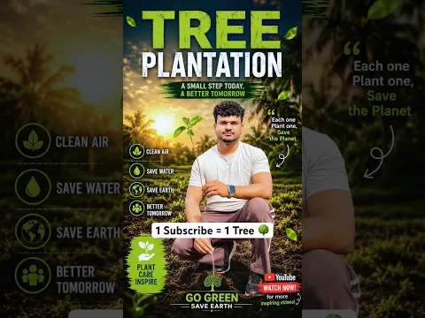 🌱 1 Subscriber = 1 Tree 🌳 Let's Make Earth Greener #playstation #plants #treework #treeplantation