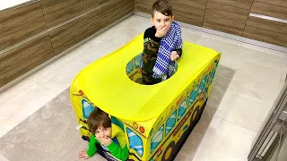 Yusuf ve Fatih selim ödevlerini yapmamak için evin içinde saklandılar😂Anneleri bulamadı🤪