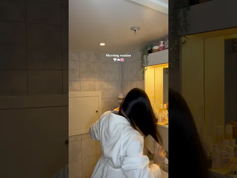 My morning routine 🤍☁️🌸