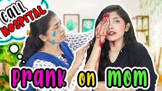 CRAZY BLEEDING PRANK ON MOM😭| *Gone Wrong*| यह क्या होगया 🥺? | Ramya Vasudev