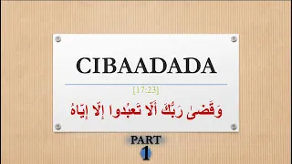 Cibaadadu ma aha waxa iyo sida ay Soomaalidu moodeyso in cibaadadu tahay.