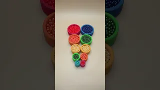 Oddly Satisfying 🔆Reverse Video 😻🌈 Colored Beads ASMR #beads #asmr