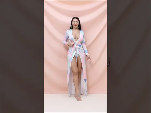 🌸🌈PASTEL TIE-DYE MAXI DRESS WITH BODYSUIT | Resort 2025 Collection 🌸💙 #girlmerry #beachwear