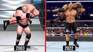 WWE 2K22 Vs. Here Comes The Pain! (Finishers Comparison)