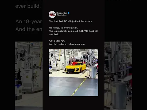 The Last Audi R8 V10 Ever Built #automobile #shorts #audi