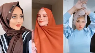 #hijabtutorial #لفات_حجاب2021 للمناسبات ستعجبك 😍 سهلة و انيقة تناسب الجميع 😬Hijab Tutorial