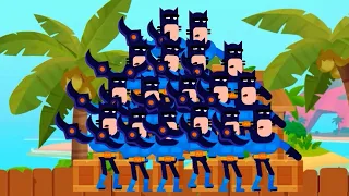 300 Bowmen - PvP Battles - Banana Sands 19-21 Stage - Varg Blackburn Betty Mancat Shark Maestro