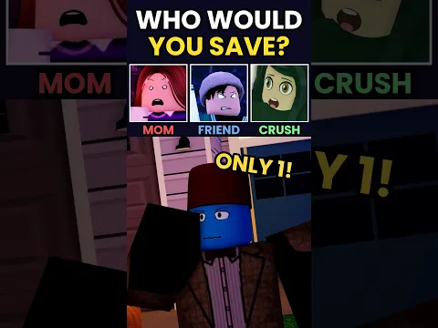 Who Would You Save Before Sunrise 🧛🐺🛸 #roblox #funny #animation