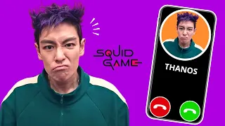 LLAMADA DE THANOS DEL JUEGO DEL CALAMAR | QUIERE JUGAR CONTIGO! JUGAREMOS MUEVETE LUZ VERDE