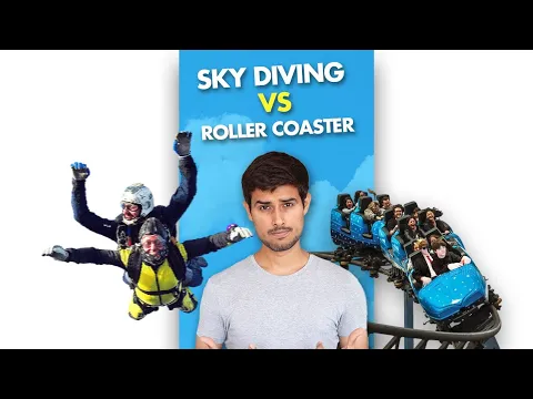 Sky Diving VS Roller Coaster!