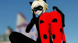 MMD Miraculous Ladybug nalguea a Tei Collection