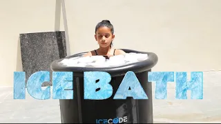 ICE BATH THERAPY / ICE BATH RECOVERY (this video made under supervision of parents)