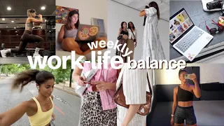 work-life balance (weekly)  mi trabajo, deporte, alimentación y mil planes