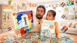 DESAFIO DO ÁLBUM DA COPA 2026 COM A MIA 😱😂