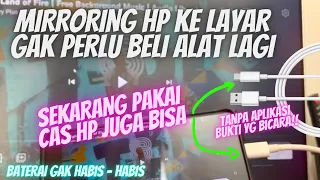 MAAF!! Rahasianya Saya Bongkar, Mirroring HP ke Layar Pakai CAS hp