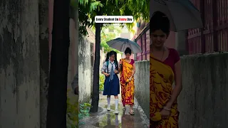 Every student in rainy day|# #youtubeshorts #funny #rainyday #shorts #schoollife #fdccompany