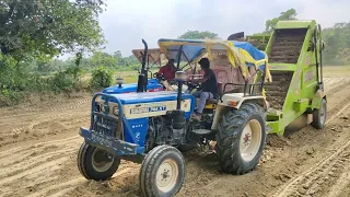 ट्रैक्टर और लोडर से मिट्टी लोडिंग ट्राली पर //Swaraj 744 XT🚜 with loader video #tractorvideos #viral