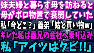 【スカッと】5年ぶりに実家に帰ると母がボロ物置で野良猫と暮らしていた私「今どこ？」義兄「姑と買い物w」キレた私は義兄の会社へ乗り込み私「アイツはクビ！