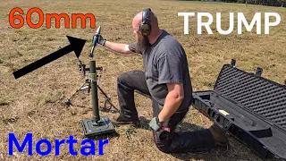 MAN-PORTABLE ARTILLERY! Set up & Firing of new 60mm TRUMP P47 ammo in Military M57 Yugo Mortar Kit