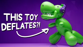 This Plastic Toy is Part Balloon, Part Dino • Squeakee the Balloon Dino