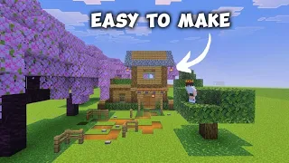 minecraft : | easy starter house 🏡 | tutorial ...... 
