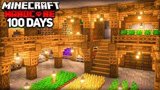 I Survived 100 Days Building an UNDERGROUND BASE in Minecraft Hardcore