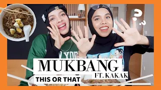 Jawab? Pilih ini atau itu...THIS OR THAT | Mukbang Udon ft. Kakak Sajidah