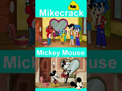 MIKECRACK COPIA A MICKEY MOUSE 😱 LAS PERRERIAS DE MIKE VS MICKEY MOUSE  PT 2🍫 #Shorts #Mikecrack #vs