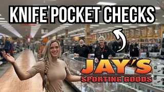 Pocket Checking Employees at Sporting Goods Store
