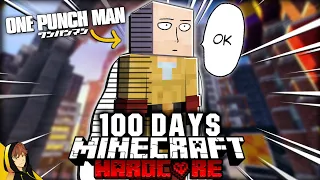 I Spent 100 Days as One Punch Man in Minecraft... Here's What Happened!