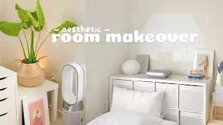 vlog | aesthetic room makeover ☁️✨ minimalist + pinterest inspired