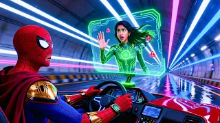 Nitro X super ho gayi Chori kya Spider man bachaya payega 😨🔥🤯|| #Spiderman @AimovSpark 