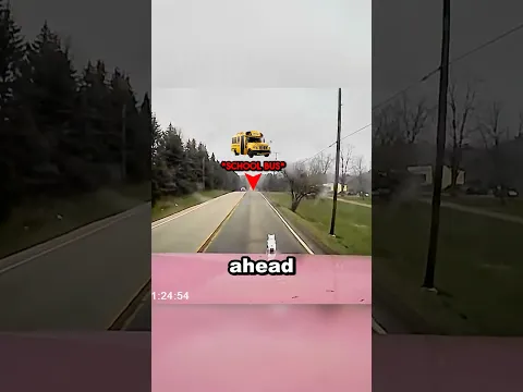 He had no brakes and a school bus full of kids in front of him… 😱