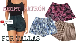 Patrón de SHORT con ELÁSTICO en Cintura y Dobladillo Postizo | SANDRA PADILLA