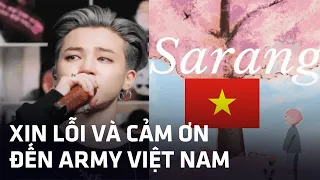 Jimin (BTS) gửi lời Xin Lỗi và Cám Ơn ARMY Việt Nam vì một bài hát, người hâm mộ cảm động...