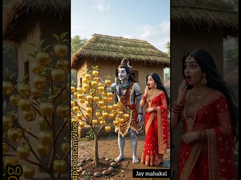 Lord Shiva Planted a Golden Apple Tree. 🍎✨#goldenapple #bholenath #apple