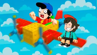 2 PATETAS CONSTRUINDO UM AVIÃO NO ROBLOX!