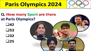 Paris Olympics 2024 GK | Paris Olympics important Questions | Sports GK | Sports Current Affairs