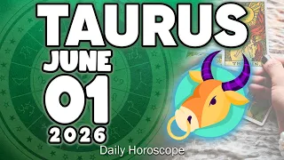 𝐓𝐚𝐮𝐫𝐮𝐬 ♉ 😭YOU RECOVER EVERYTHING SOMEONE TOOK FROM YOU🛐 Horoscope for today JUNE 1 2026 🔮 #horoscope