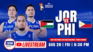 LIVE: JORDAN vs PHILIPPINES | FIBA WORLD CUP ASIAN QUALIFIERS WINDOW 4 | AUG 28, 2026