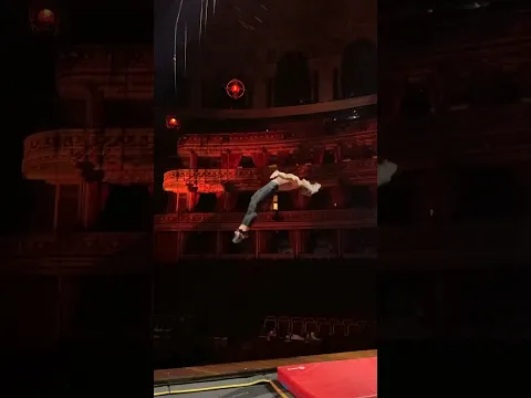Training in the Royal Albert Hall at Alegria, Cirque du Soleil #gymnast #cirquedusoleil