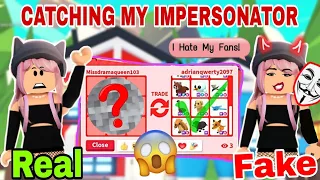 CATCHING My IMPERSONATOR in ADOPT ME ! 😬 *SHOCKING*